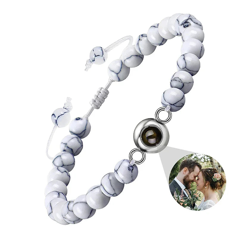 Personalized Crystal-Bead Bracelet