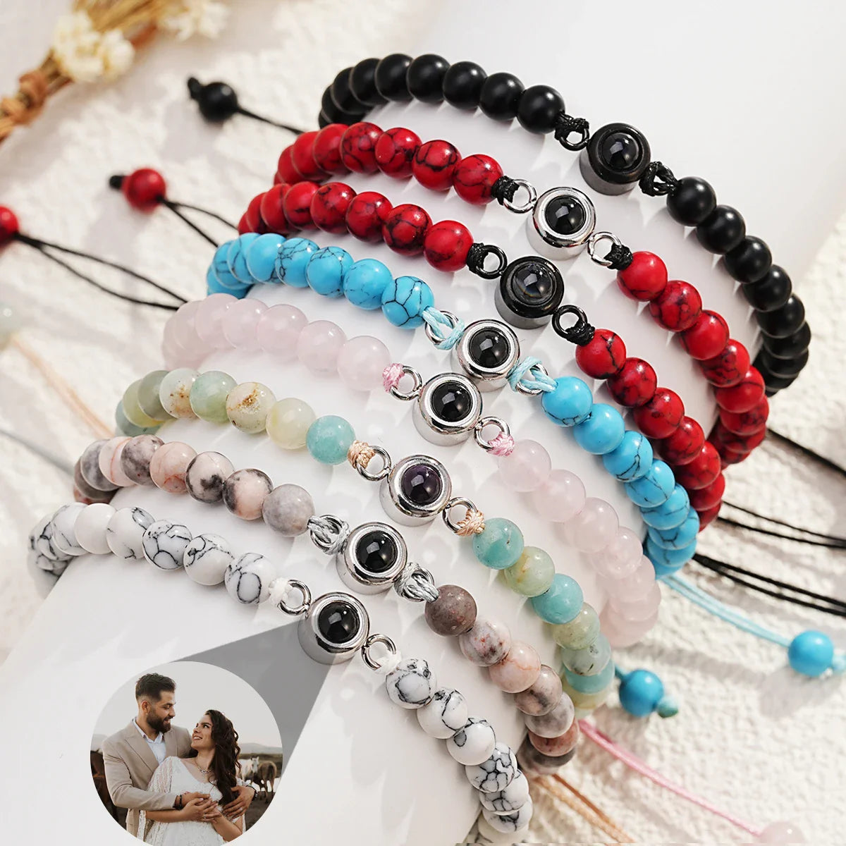 Personalized Crystal-Bead Bracelet